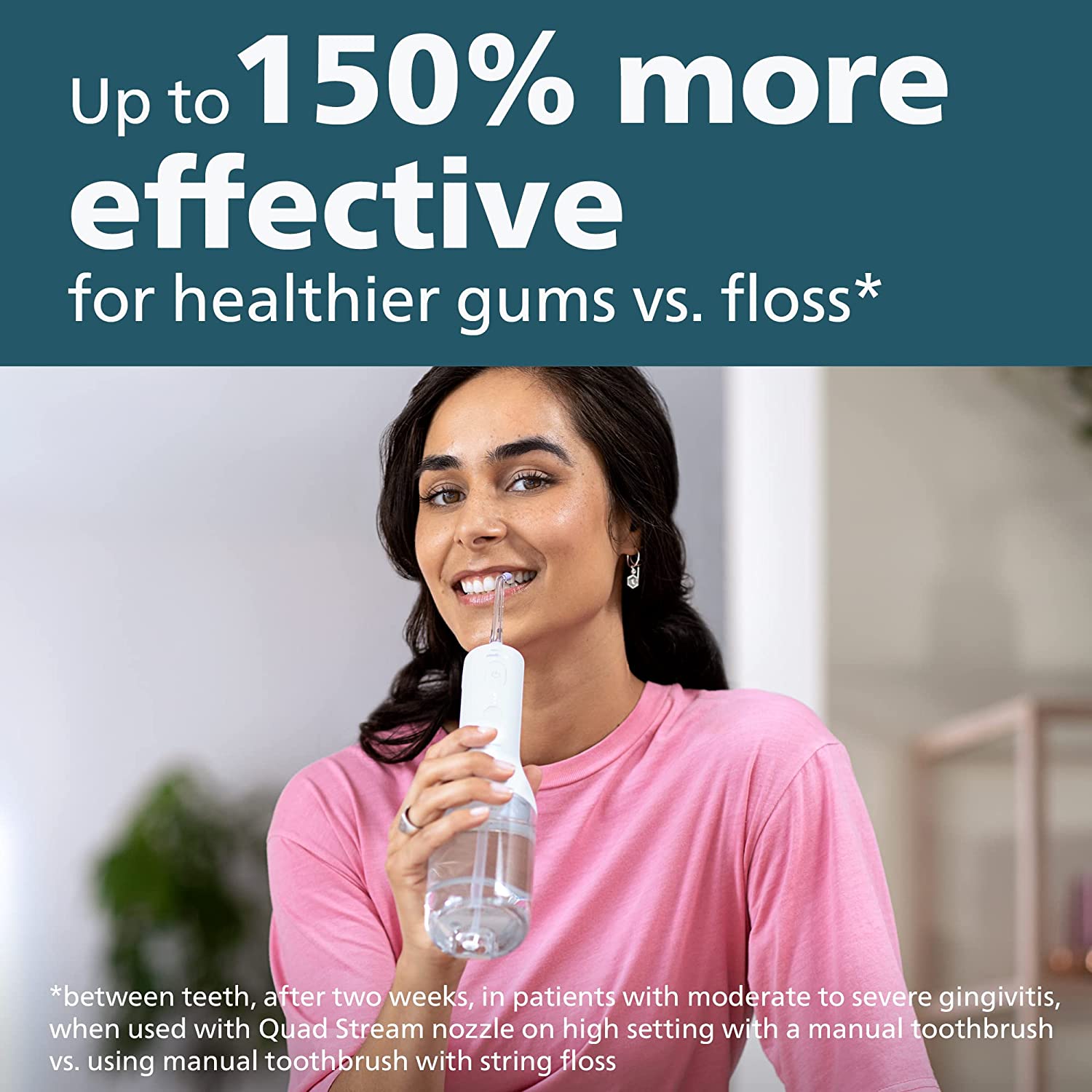 Philips Sonicare Power Flosser 3000 Cordless, White, HX3806/21 - Image 2