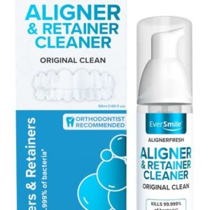 Hydrogen peroxide whitening foam for aligners
